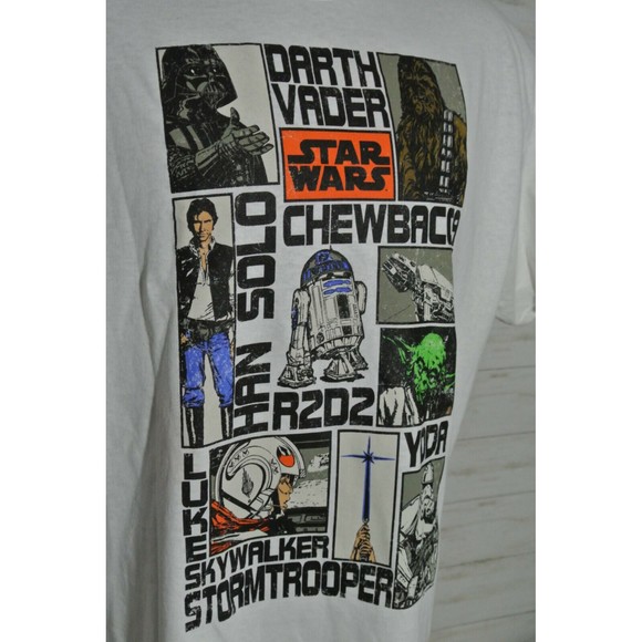 NEW! LUCAS Films STAR WARS New Hope Empire Strikes Back Jedi XL T-Shirt Mens - Picture 3 of 9